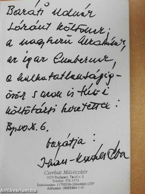 Napisten udvarában (dedikált példány)