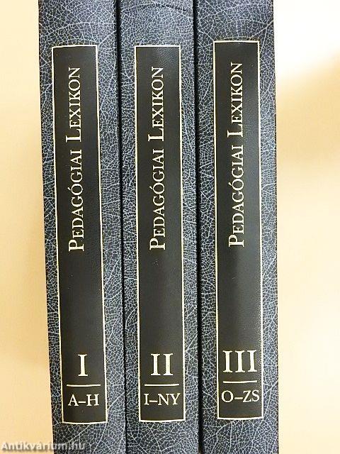 Pedagógiai Lexikon I-III.