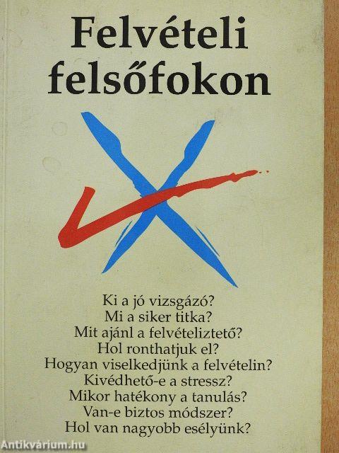Felvételi felsőfokon