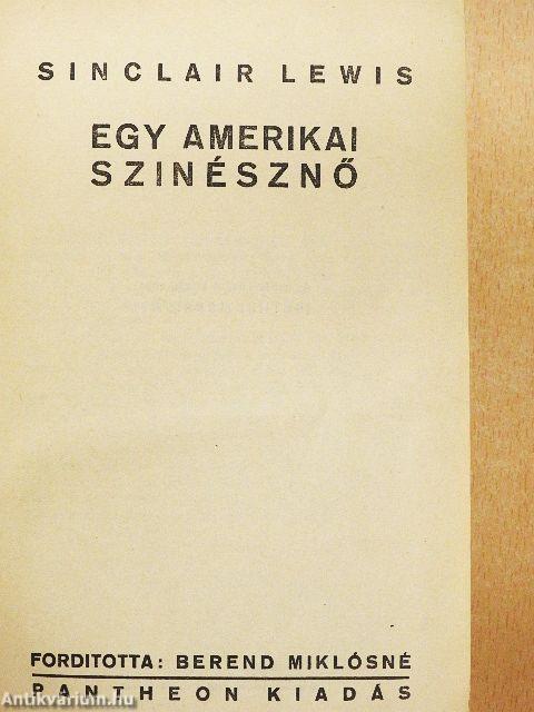 Egy amerikai szinésznő