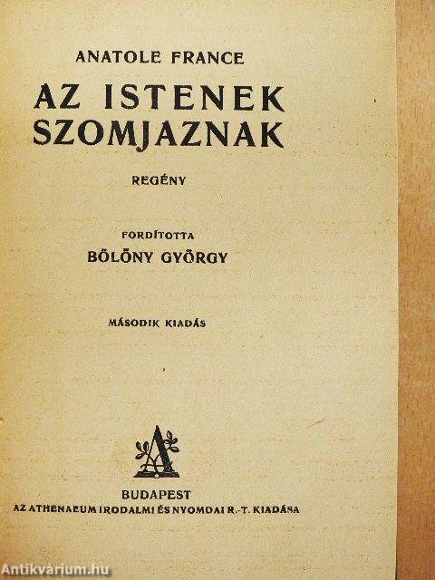 Az istenek szomjaznak