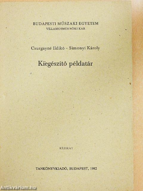 Kiegészítő példatár