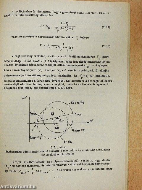 Mérési utasítás az "impulzustechnika" és "tápvonalak, antennák" c. tárgyakhoz II.