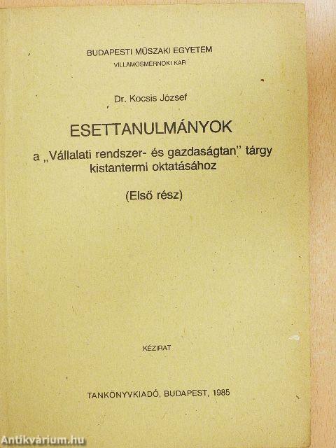 Esettanulmányok 1-2.