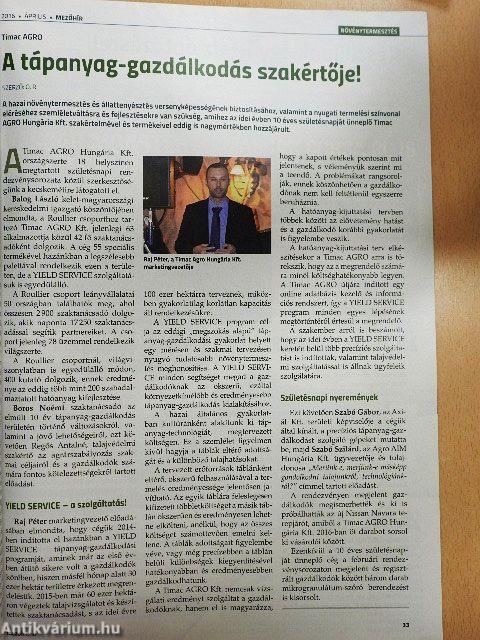 MezőHír 2016. április
