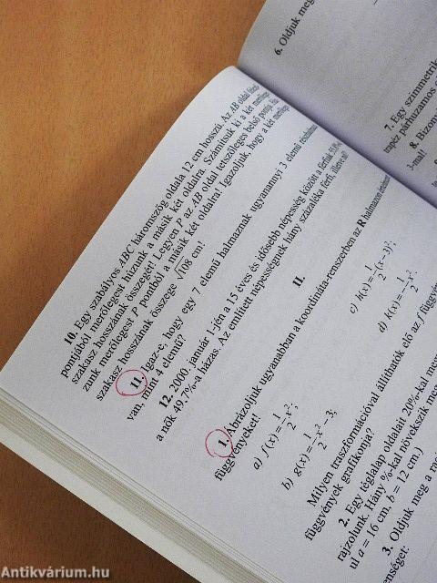 Matematika feladatgyűjtemény 9.