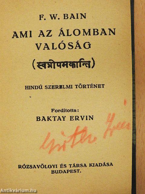 Ami az álomban valóság