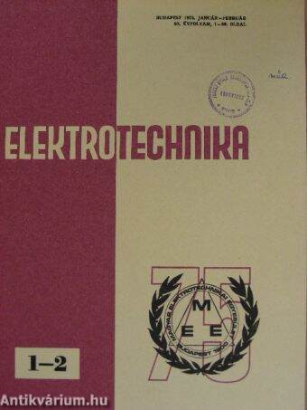 Elektrotechnika 1975. január-december