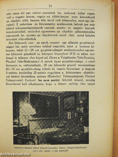 Amatőr fényképezők tankönyve és lexikona