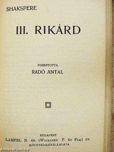 Hamlet, dán királyfi/A szentivánéji álom/III. Rikárd