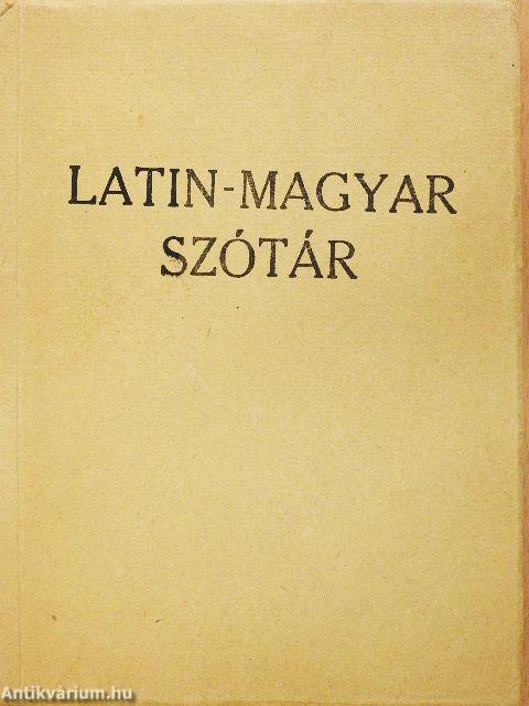 Latin-magyar szótár
