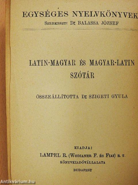Latin-magyar szótár