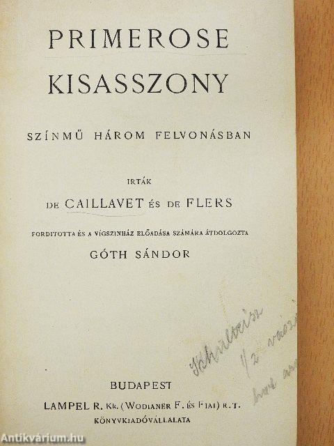 Primerose kisasszony/A becsület