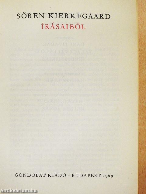 Sören Kierkegaard írásaiból