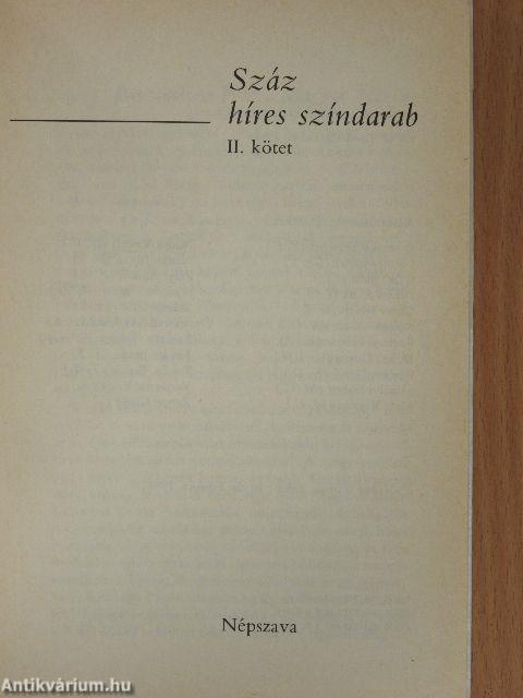 Száz híres színdarab II.