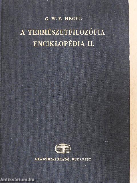 A filozófiai tudományok enciklopédiájának alapvonalai II.