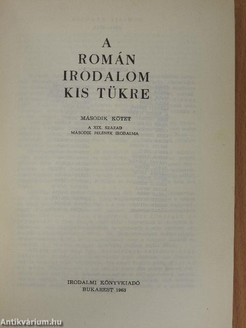 A román irodalom kis tükre II.