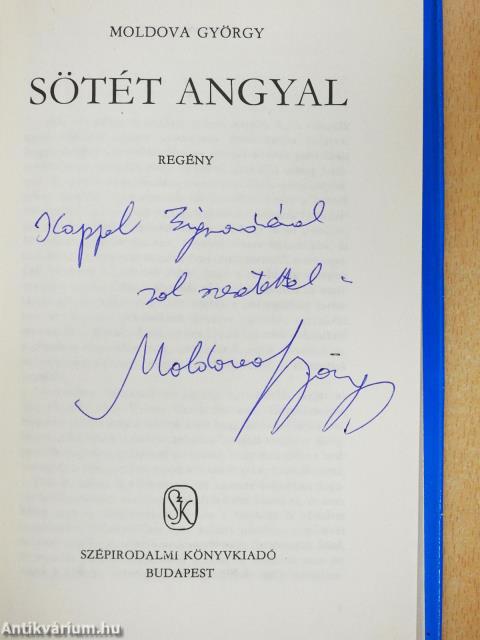 Sötét angyal (dedikált példány)