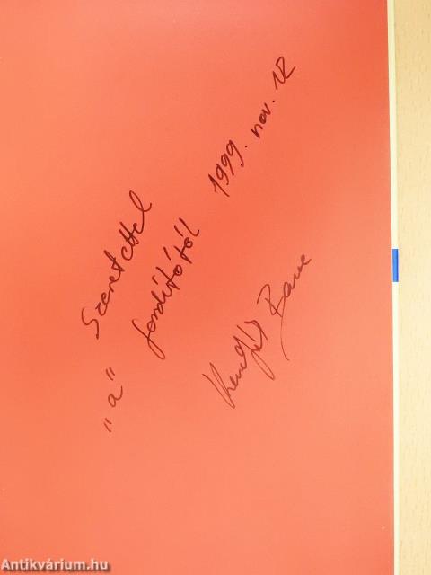 Ünnepek könyve (dedikált példány)