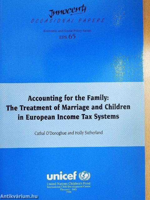Accounting for the Family: The Treatment of Marriage and Children in European Income Tax Systems