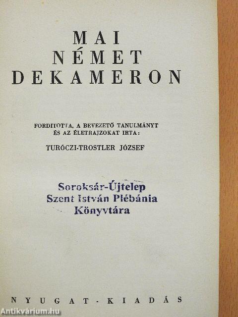 Mai német Dekameron