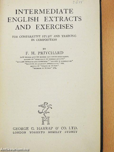 Intermediate English Extracts and Exercises