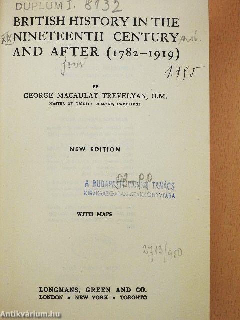 British History in the Nineteenth Century and After