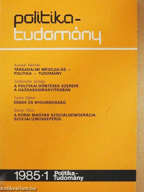 Politika-Tudomány 1985/1-4.
