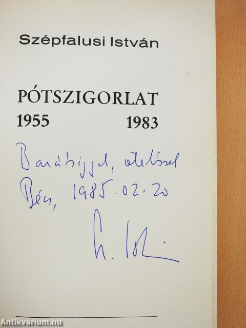 Pótszigorlat (dedikált példány)