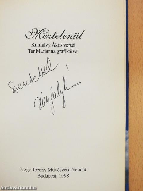 Meztelenül (dedikált példány)