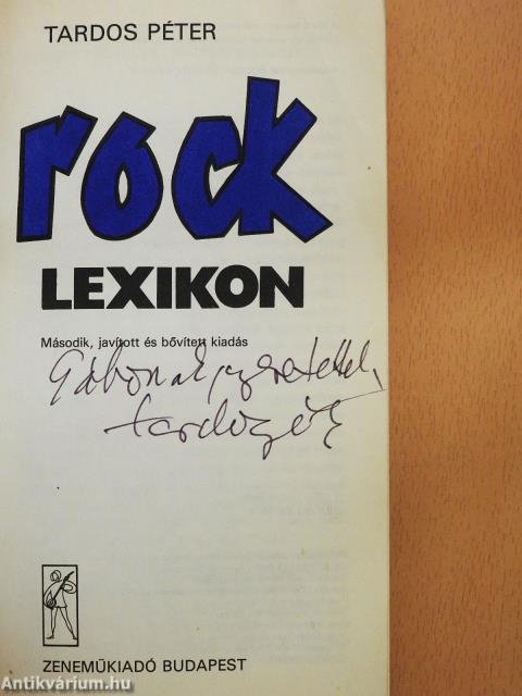 Rocklexikon (dedikált példány)