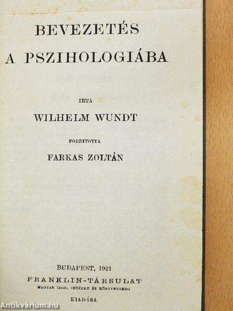 Bevezetés a pszihologiába