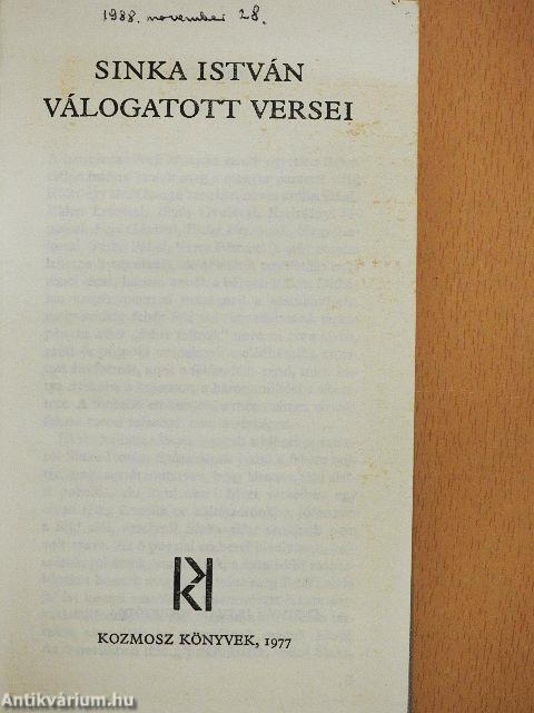Sinka István válogatott versei