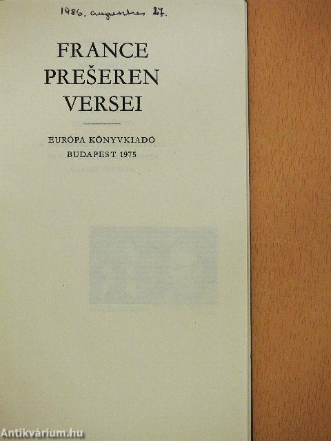 France Preseren versei