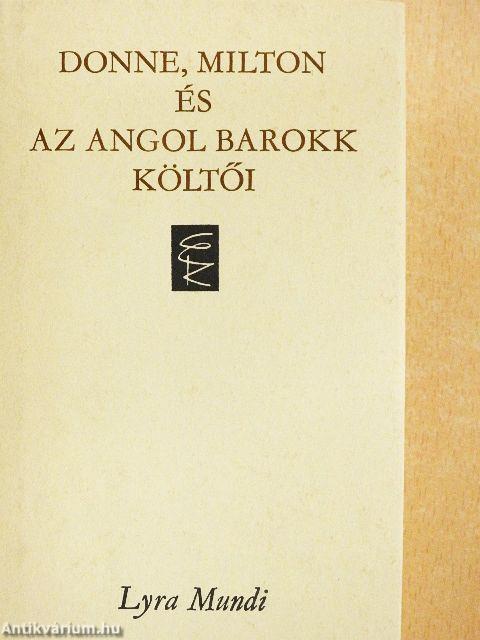 Donne, Milton és az angol barokk költői