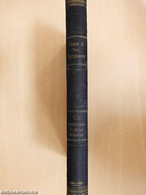 Papi dolgozatok VIII.