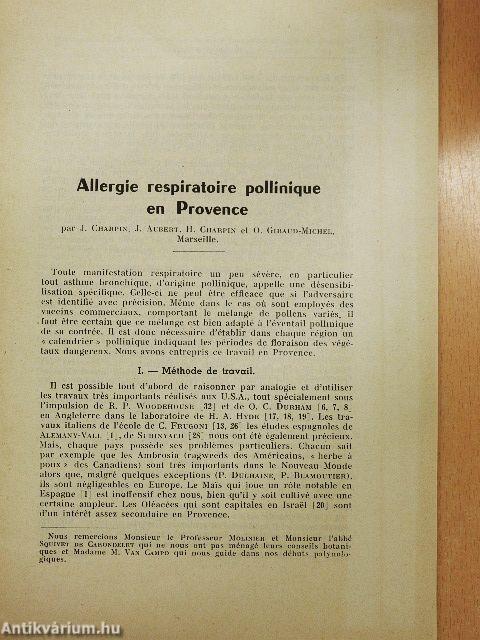 Allergie Respiratoire Pollinique en Provence