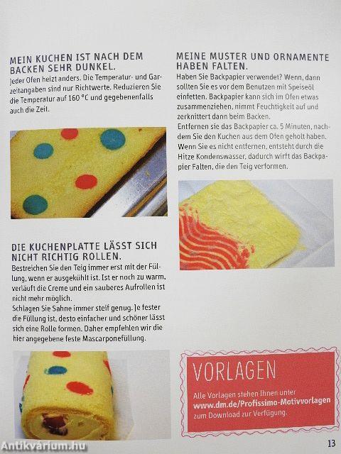 Dekorative Biskuit-Rollen