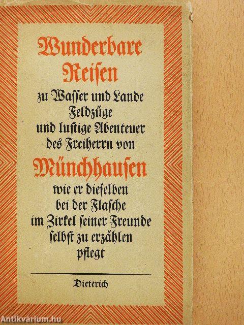 Wunderbare Reisen zu Wasser und Lande, Feldzüge und lustige Abenteuer des Freiherrn von Münchhausen (gótbetűs)