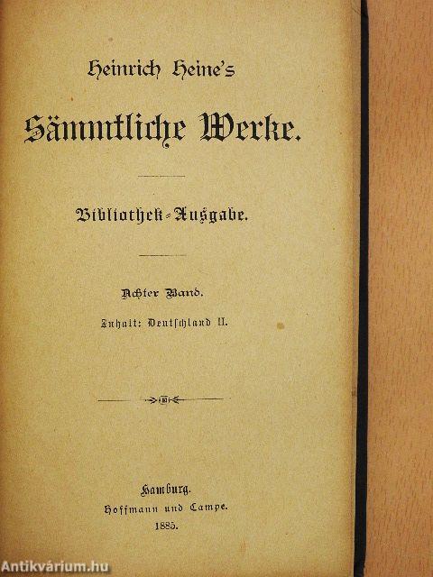 Heinrich Heine's sämmtliche Werke 8/II. (Gótbetűs)