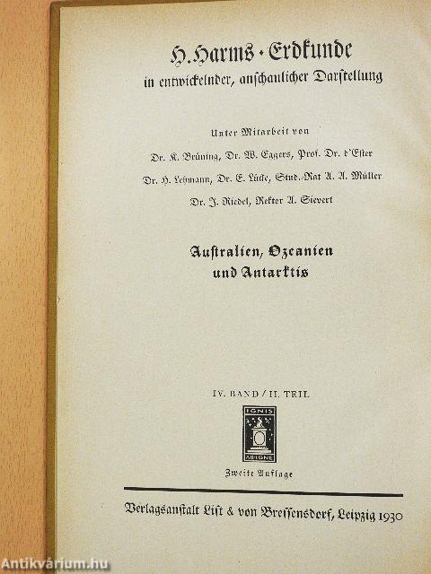 Australien, Ozeanien und Antarktis (gótbetűs)