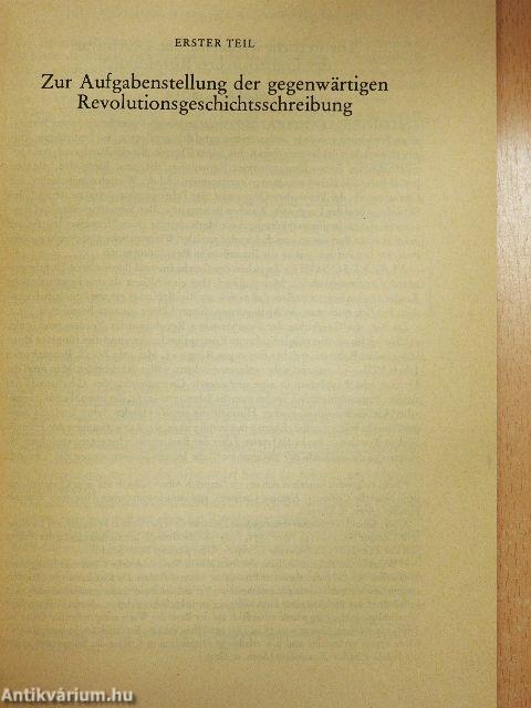 Theoretische Probleme der Geschichte der Französischen Revolution