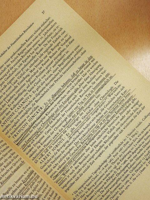 Theoretische Probleme der Geschichte der Französischen Revolution