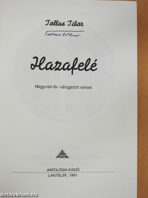 Hazafelé (aláírt példány)