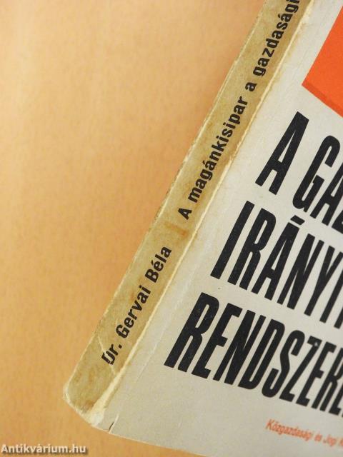 A magánkisipar a gazdaságirányítás új rendszerében (dedikált példány)