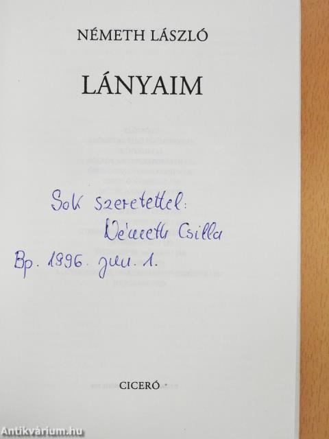 Lányaim (dedikált példány)