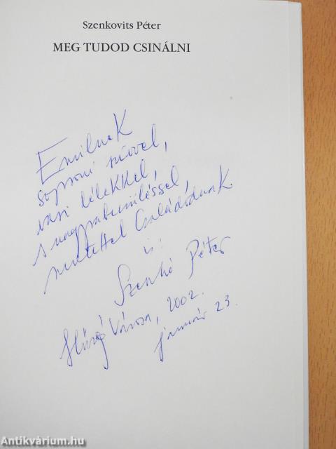 Meg tudod csinálni (dedikált példány)