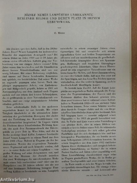 József Nemes Lampérths Unbekannte Berliner Bilder und Deren Platz in Seinem Lebenswerk