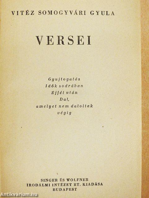 Vitéz Somogyvári Gyula versei