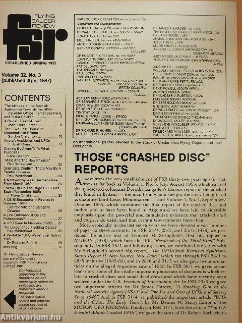 Flying Saucer Review April 1987